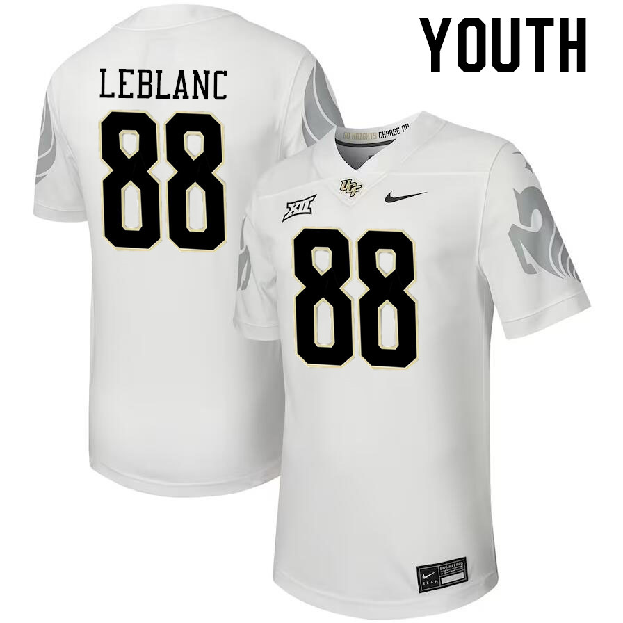 Youth #88 Derrick LeBlanc UCF Knights Big 12 Conference College Football Jerseys Stitched-Black